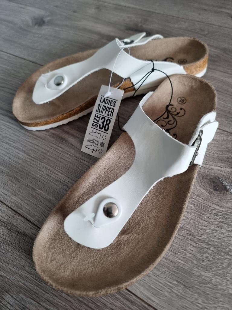 Wit dames slippers, maat 38, Nieuw (JM1), Ophalen of Verzenden, Nieuw, Wit