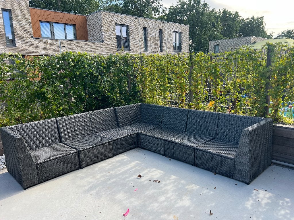 IKEA tuinloungeset, Tuin en Terras, Tuinsets en Loungesets, Ophalen, Kunststof, Zo goed als nieuw, 7 zitplaatsen