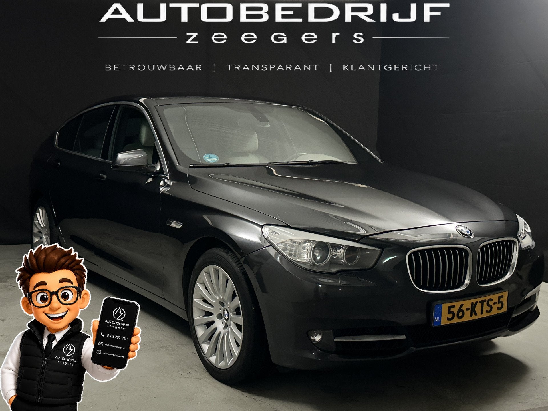 BMW 5 Serie Gran Turismo 535i High Executive *Heatseat*AC*Fu, Auto's, Automaat, Euro 5, Gebruikt, 120 €/maand