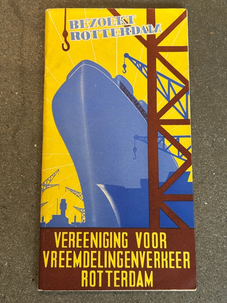 VVV brochure Rotterdam 1946, Ophalen of Verzenden, 20e eeuw of later, Gelezen