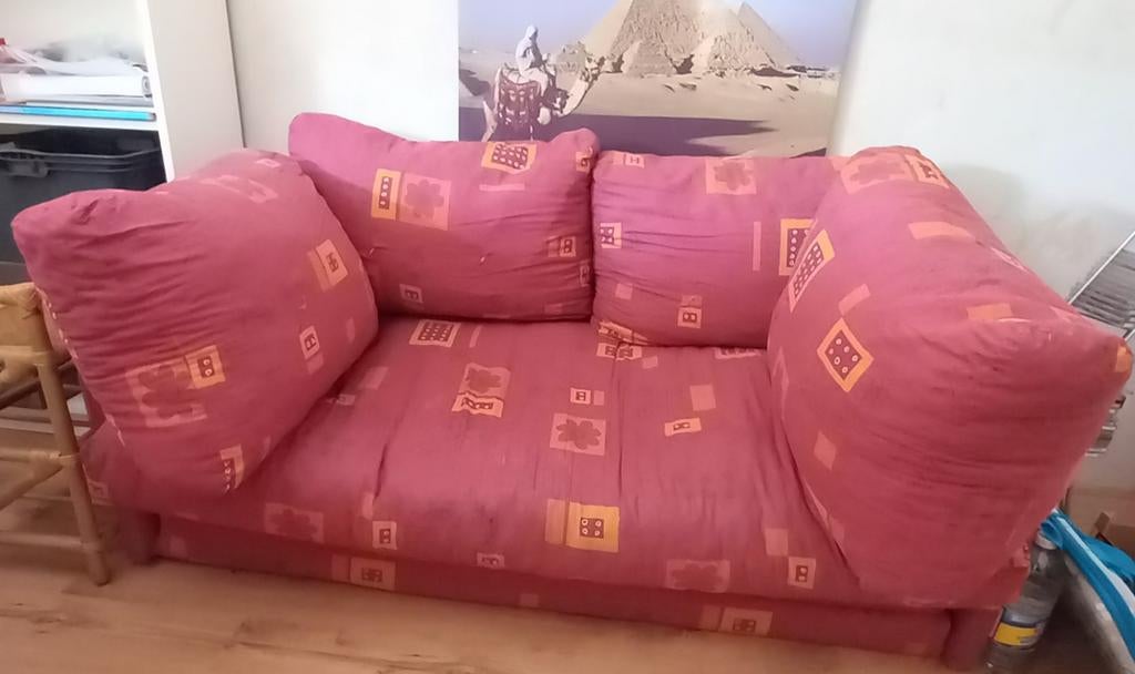 Gratis slaapbank, Huis en Inrichting, Banken | Sofa's en Chaises Longues, Ophalen, Gebruikt, Modern, Speels, 150 tot 200 cm