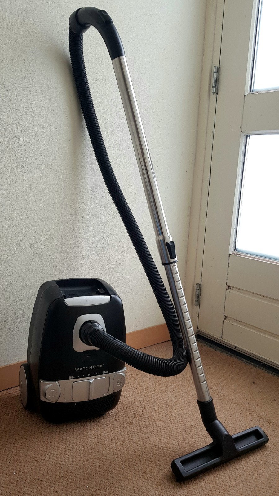 Stofzuiger zwart Whatshome, Witgoed en Apparatuur, Overige merken, Zo goed als nieuw, 2000 watt of meer, Ophalen