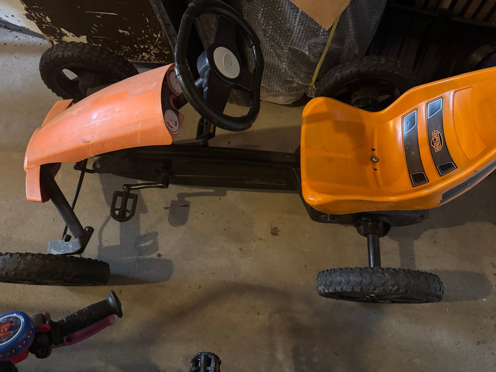 Berg skelter oranje, Ophalen, Zo goed als nieuw, Berg, Vrijloopautomaat