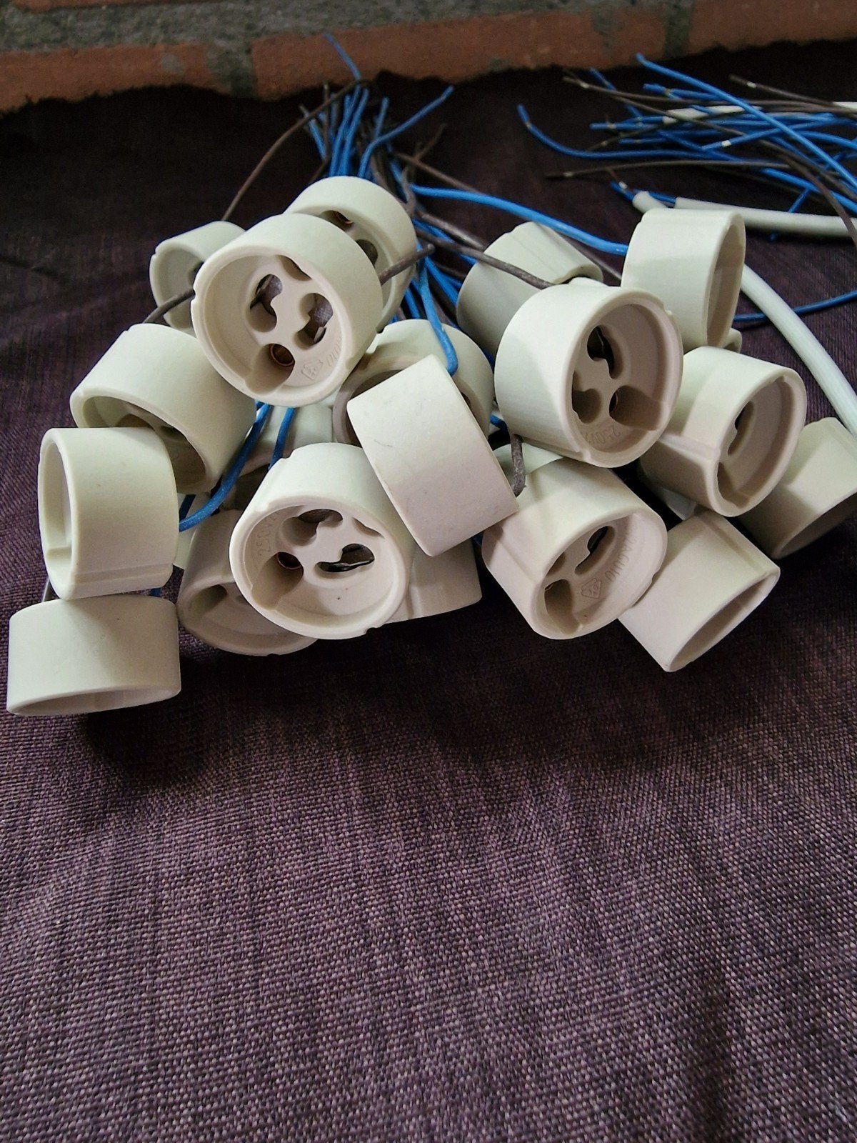 42 Nieuwe Lamp Kroontjes / Fittingen met bedrading, Ophalen of Verzenden