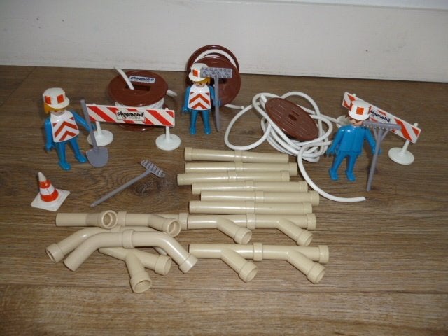 Vintage Playmobil Riolering Sets 3205 en 3239, Ophalen of Verzenden, Gebruikt