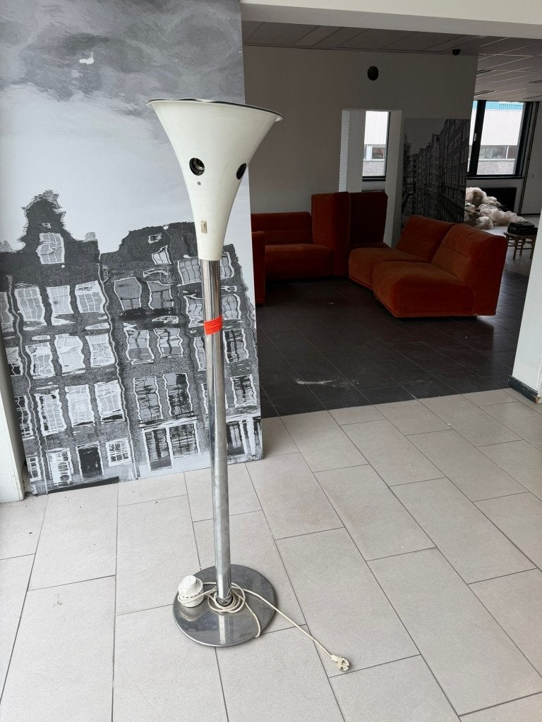 Iconische Vintage Staff Leuchten Uplighter Vloerlamp, Ophalen, Gebruikt, Metaal, 150 tot 200 cm