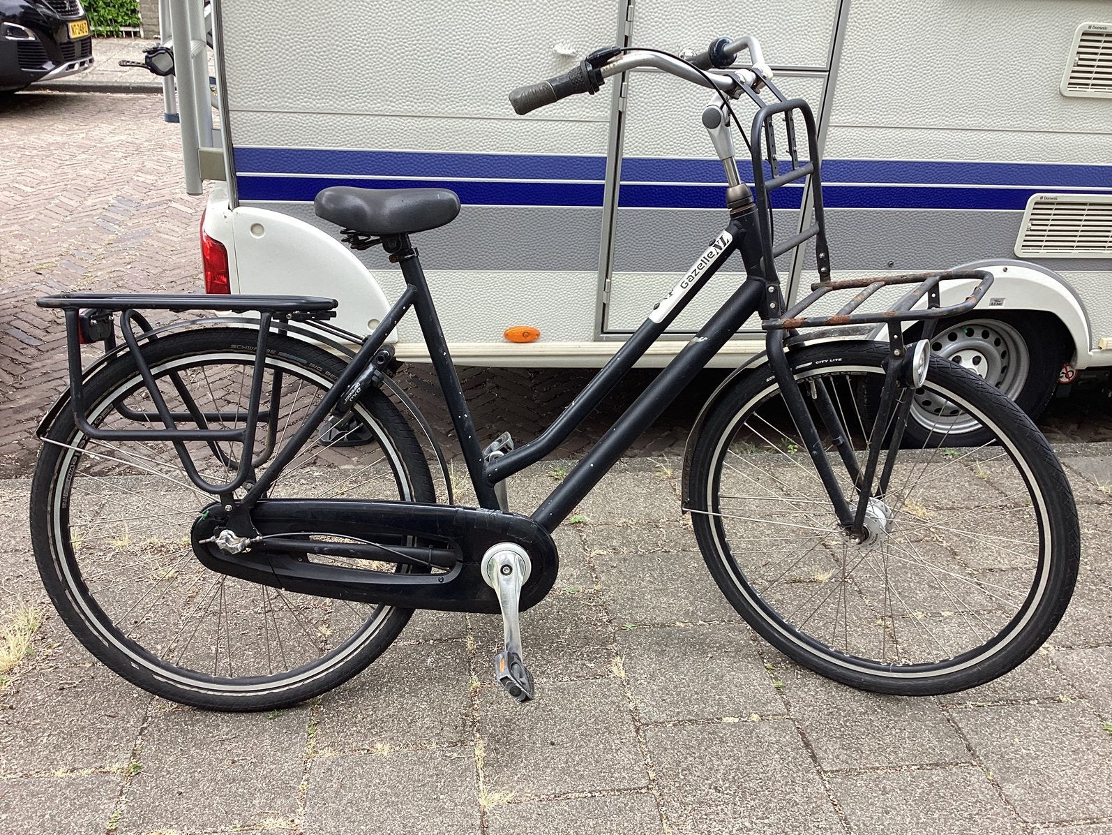 Gazelle NL achterwiel defect, Ophalen, Zo goed als nieuw, Gazelle