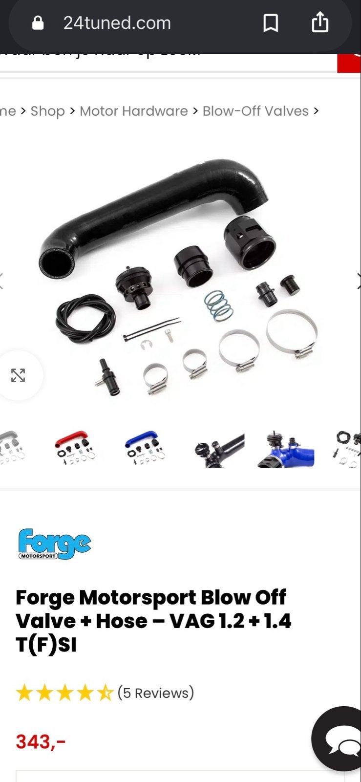 Forge Motorsport Blow Off Valve 1.2 + 1.4 T(F)SI, Ophalen of Verzenden, Nieuw, Volkswagen
