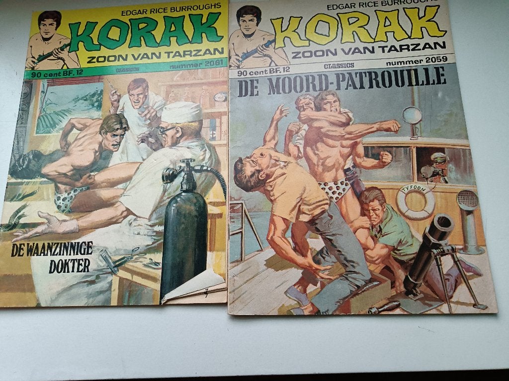 Edgar Rice Burroughs – Korak zoon van Tarzan, Eén stripboek, Ophalen of Verzenden, Gelezen, Edgar Rice Burroughs