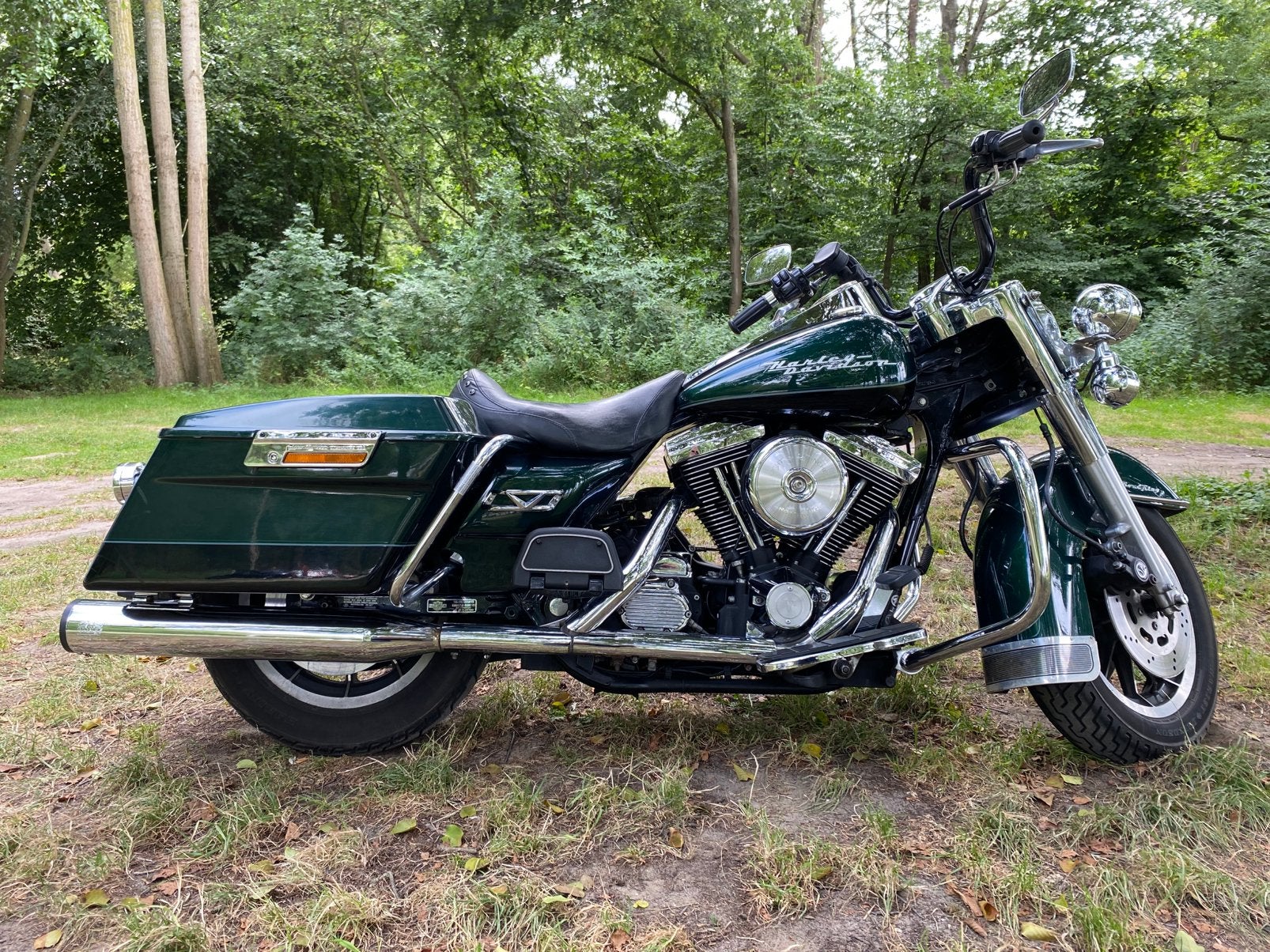 Harley-Davidson Road King 1997 carb version met extra's, Motoren, 2 cilinders, Sportuitlaat, 1340 cc, Gebruikt