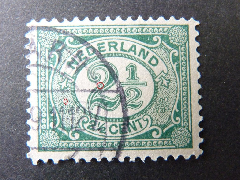 plaatfout 55 , gestempeld., Ophalen of Verzenden, T/m 1940, Gestempeld