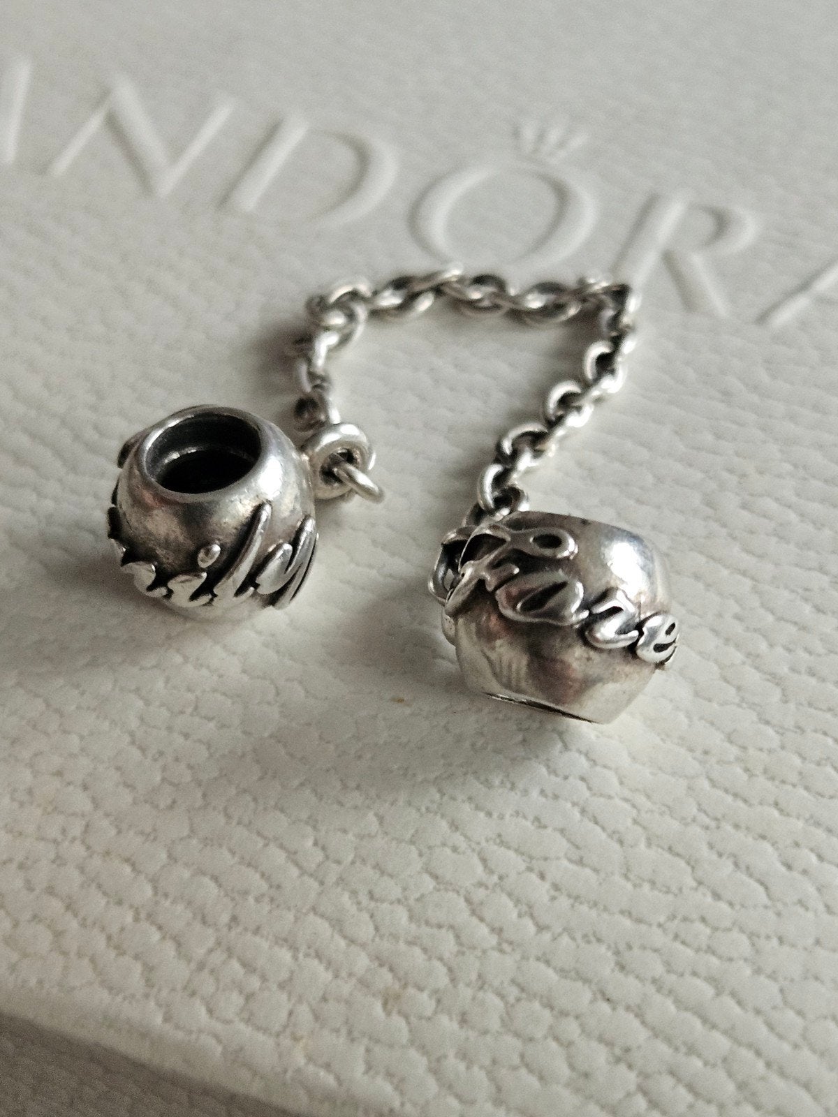 Pandora veiligheidsketting Family Forever, Ophalen of Verzenden, Zo goed als nieuw, Zilver, Pandora