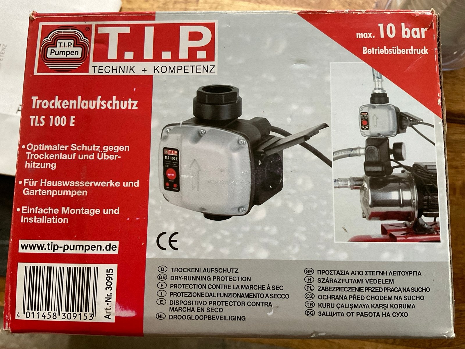 T.I.P. Pompen Droogloopbeveiliging TLS 100 E, Ophalen, Nieuw, Elektrisch, Overige typen