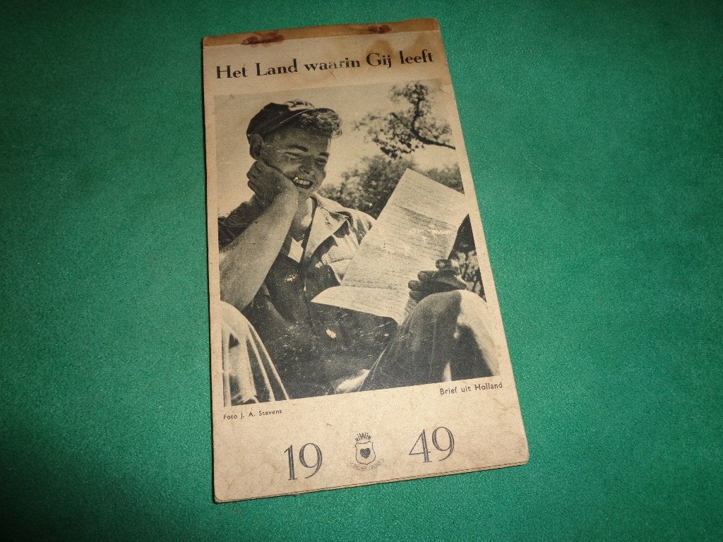 Knil Kalender 1949 Niwin ongebruikt leger soldaat  iNDIE, Verzamelen, Verzenden, Landmacht, Nederland, Overige typen