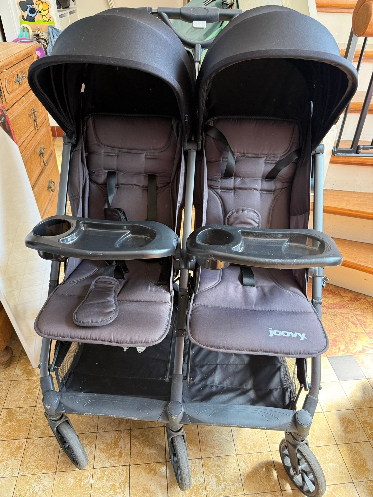 Joovy Kooper X2 Duowagen - Zo goed als nieuw, Kinderen en Baby's, Ophalen, Zo goed als nieuw