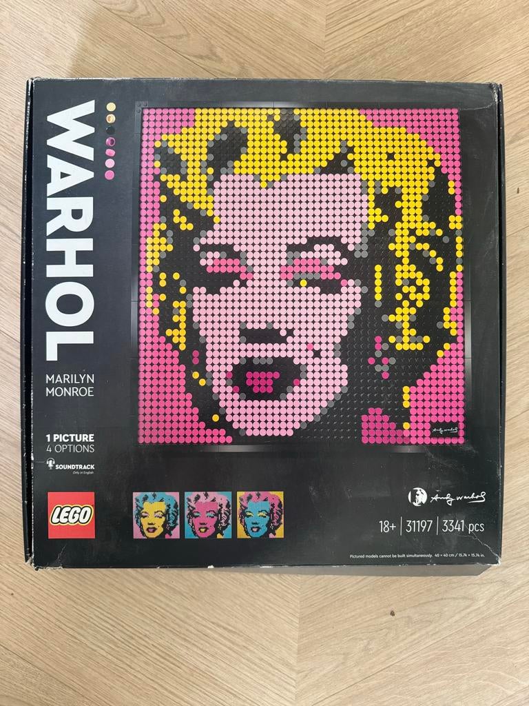 Lego Art Andy Warhol Marilyn Monroe Zo goed als nieuw, Ophalen, Overige thema's, Lego, Zo goed als nieuw