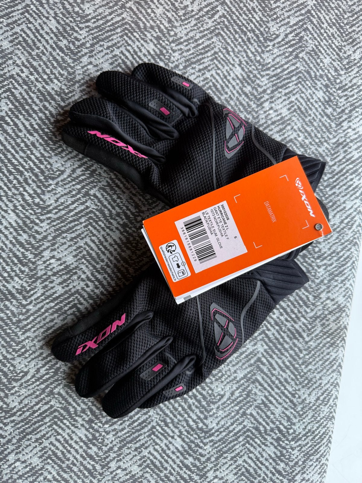 Ixon Hurricane 2 Zomer Motorhandschoenen Zwart/Fuchsia, Ophalen, Nieuw met kaartje, Dames, Handschoenen