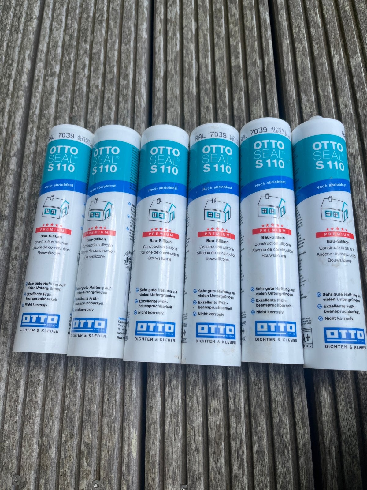 Otto Seal S 110 Bouwsilicone - 6 stuks RAL 7039 grijs, Ophalen, Nieuw