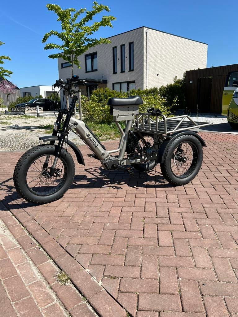 Stoere elektrische fat trike - army look, Zo goed als nieuw, 59 cm of meer, 30 tot 50 km per accu, Ophalen