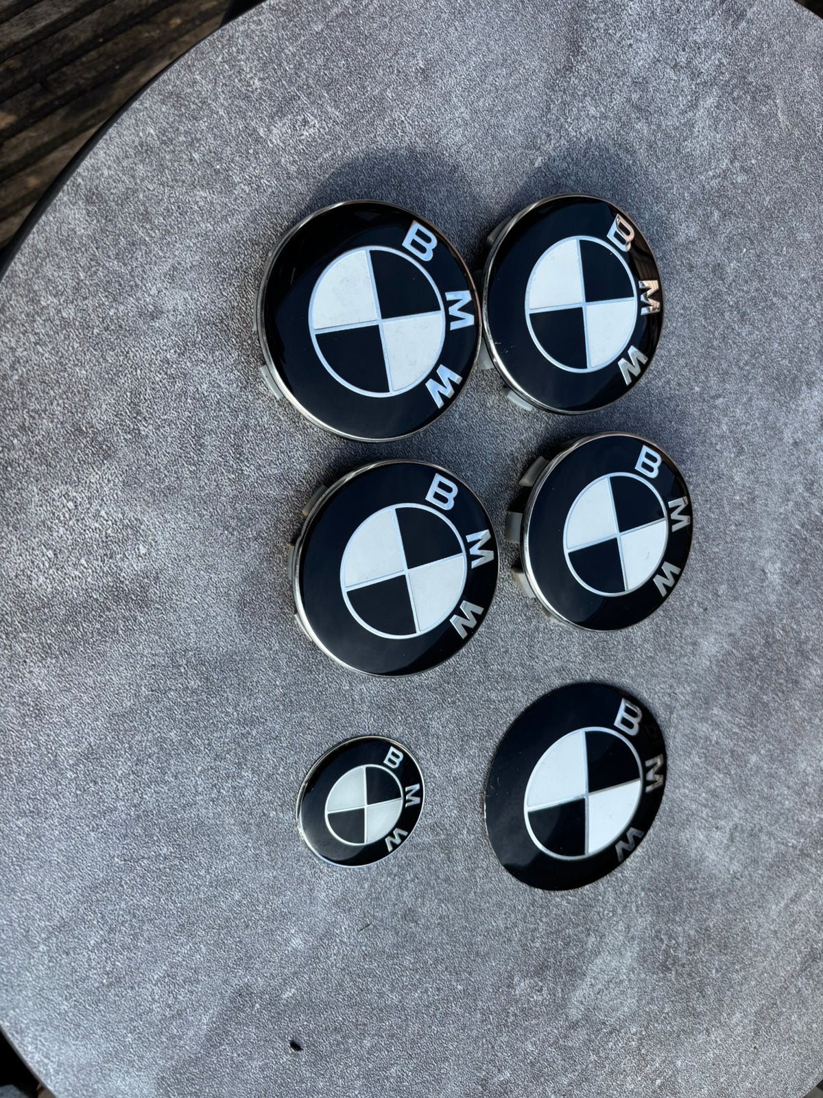 BMW Naafdoppen & Logo Set, Ophalen of Verzenden, Gebruikt, BMW