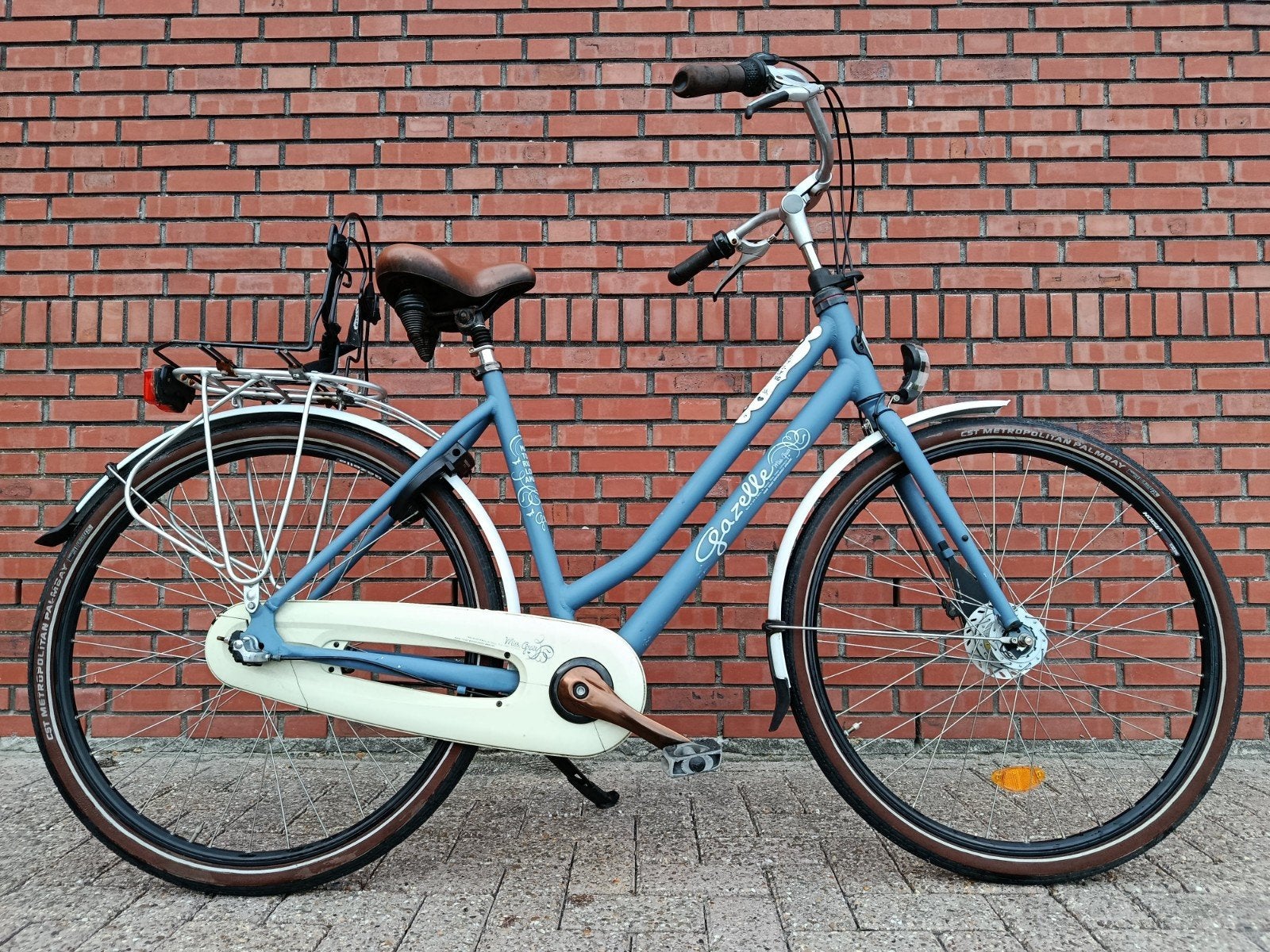 Damesfiets Gazelle Miss Grace 3 vetsnellingem AXA slot 

- 2, Fietsen en Brommers, Ophalen, 53 tot 56 cm, Versnellingen, Zo goed als nieuw