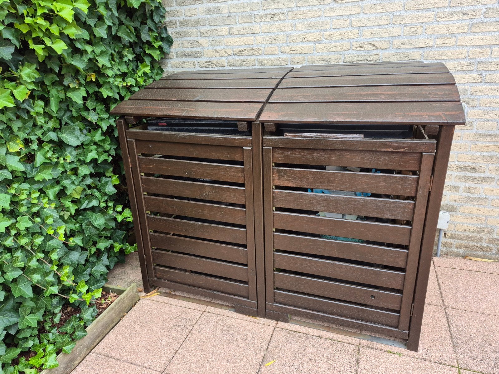 kliko hok, Ophalen, Gebruikt, Hout, Containerberging