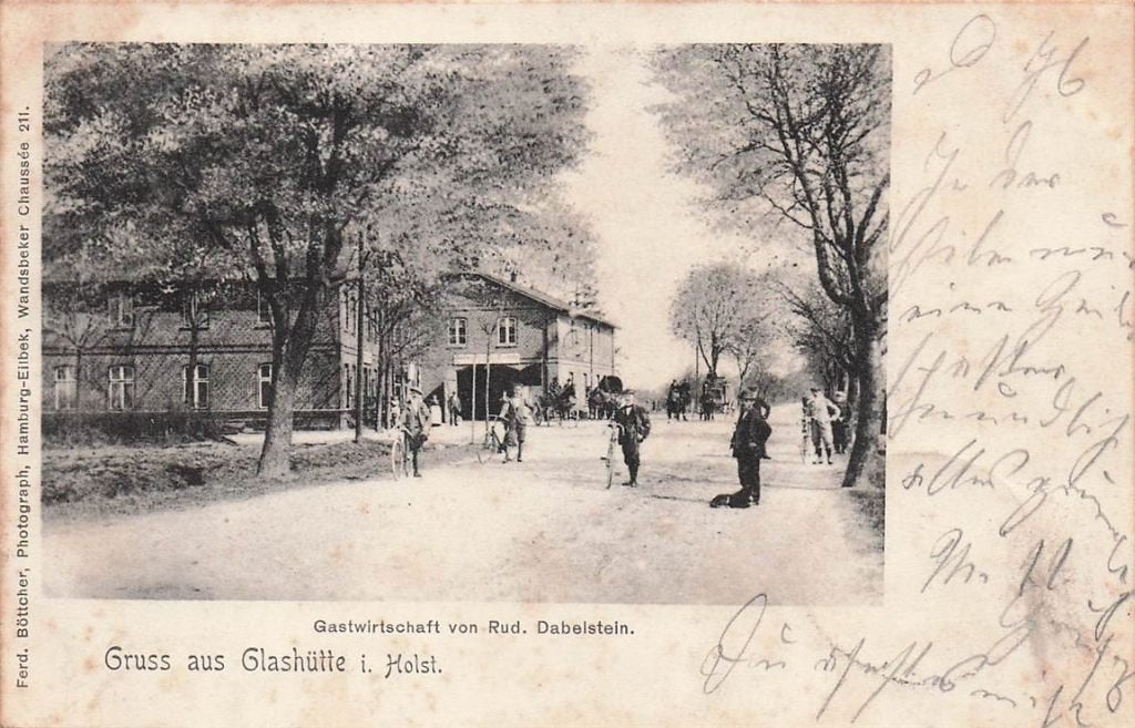703-123-047 Glashütte in Holst Gastwirtschaft von Rud Dabe, Verzenden, Voor 1920, Duitsland