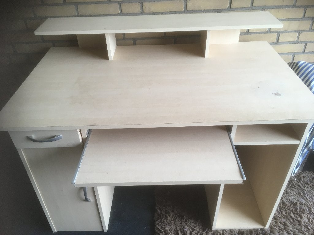 te koop bureau / buro, Huis en Inrichting, Bureaus, Ophalen, Gebruikt, Spaanplaat of MDF, Opzetstuk