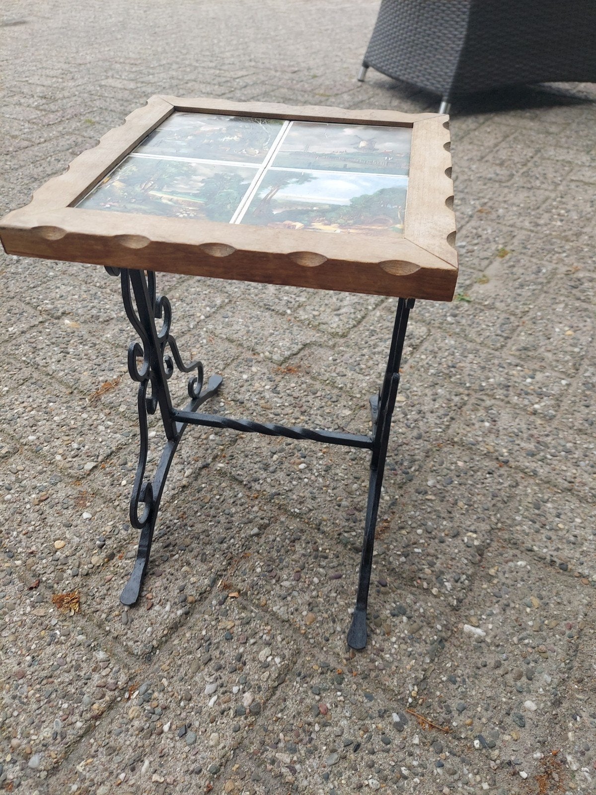 Retro tafeltje vintage bijzettafeltje planten tafel, Ophalen of Verzenden, Huis en Inrichting