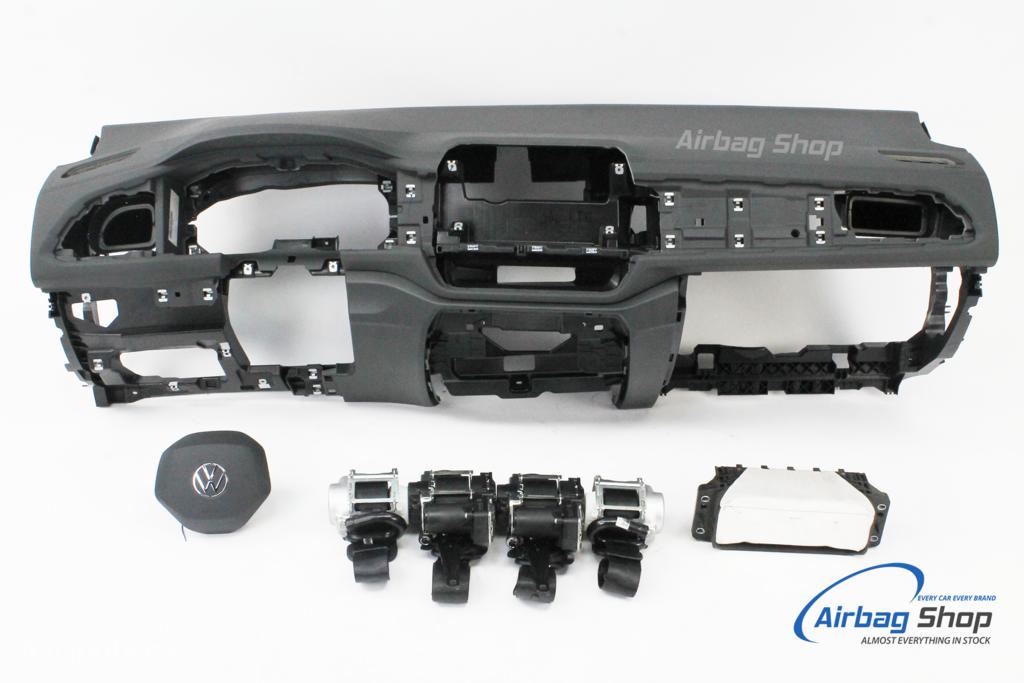 Airbag set Dashboard stiksel lift Volkswagen T-roc 2017-..., Gebruikt, Ophalen of Verzenden