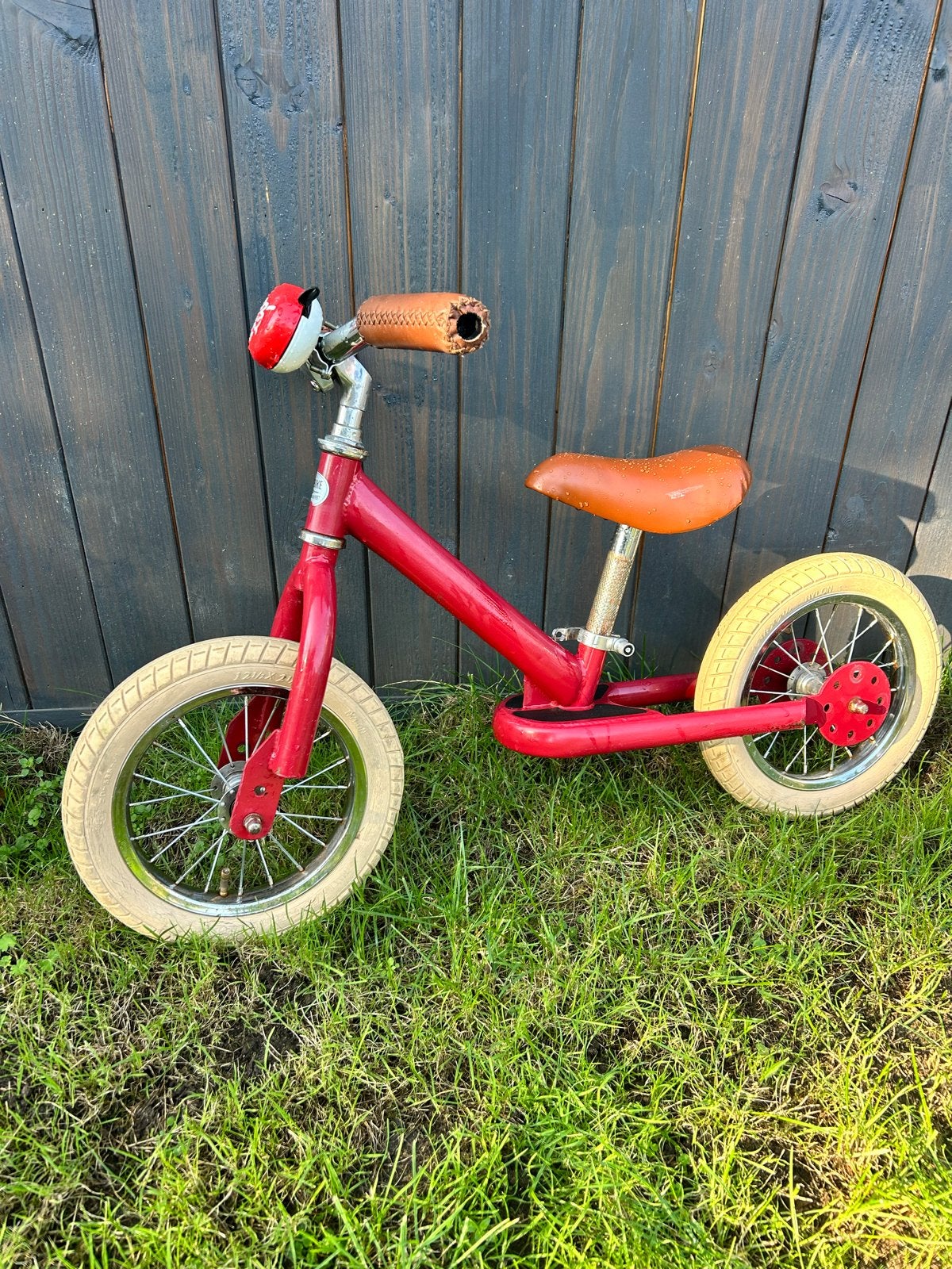 Trybike Steel loopfiets rood met trike kit, Ophalen, Gebruikt, 16 tot 20 inch