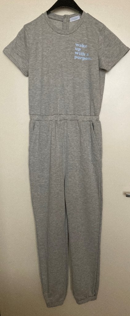 grijze jumpsuit / huispak mt 164 PRIMARK Cares, Nacht- of Onderkleding, Primark  Cares, Meisje, Ophalen of Verzenden
