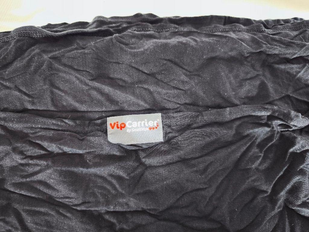 Zwarte elastische draagdoek voor baby's - VIP Carrier, Overige merken, Draagdoek, Gebruikt, Buik of Rug