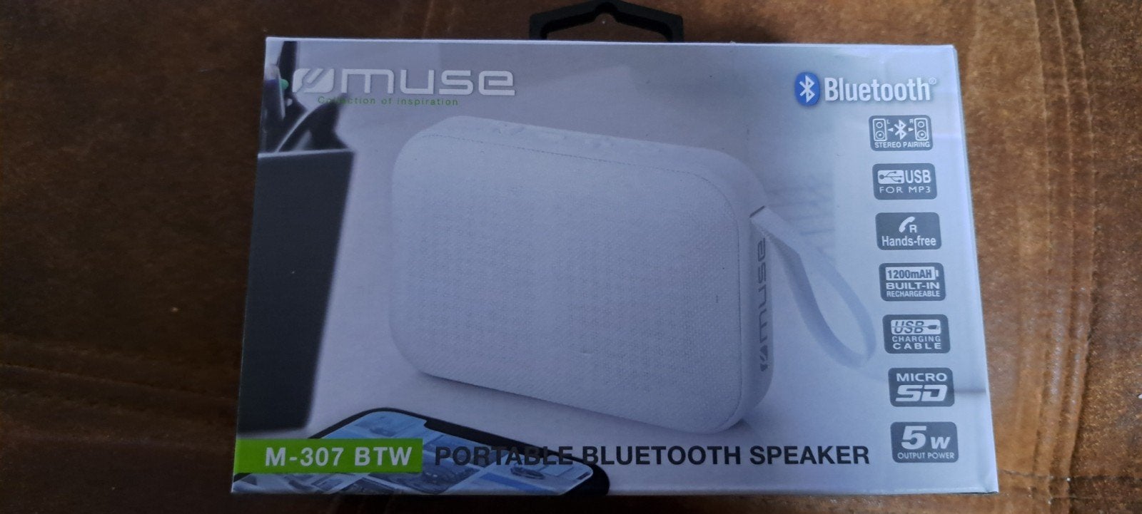 Nieuwe Muse M-307 BTW Draagbare Bluetooth Speaker 5W, Overige merken, Nieuw, Ophalen of Verzenden, Draagbare speaker
