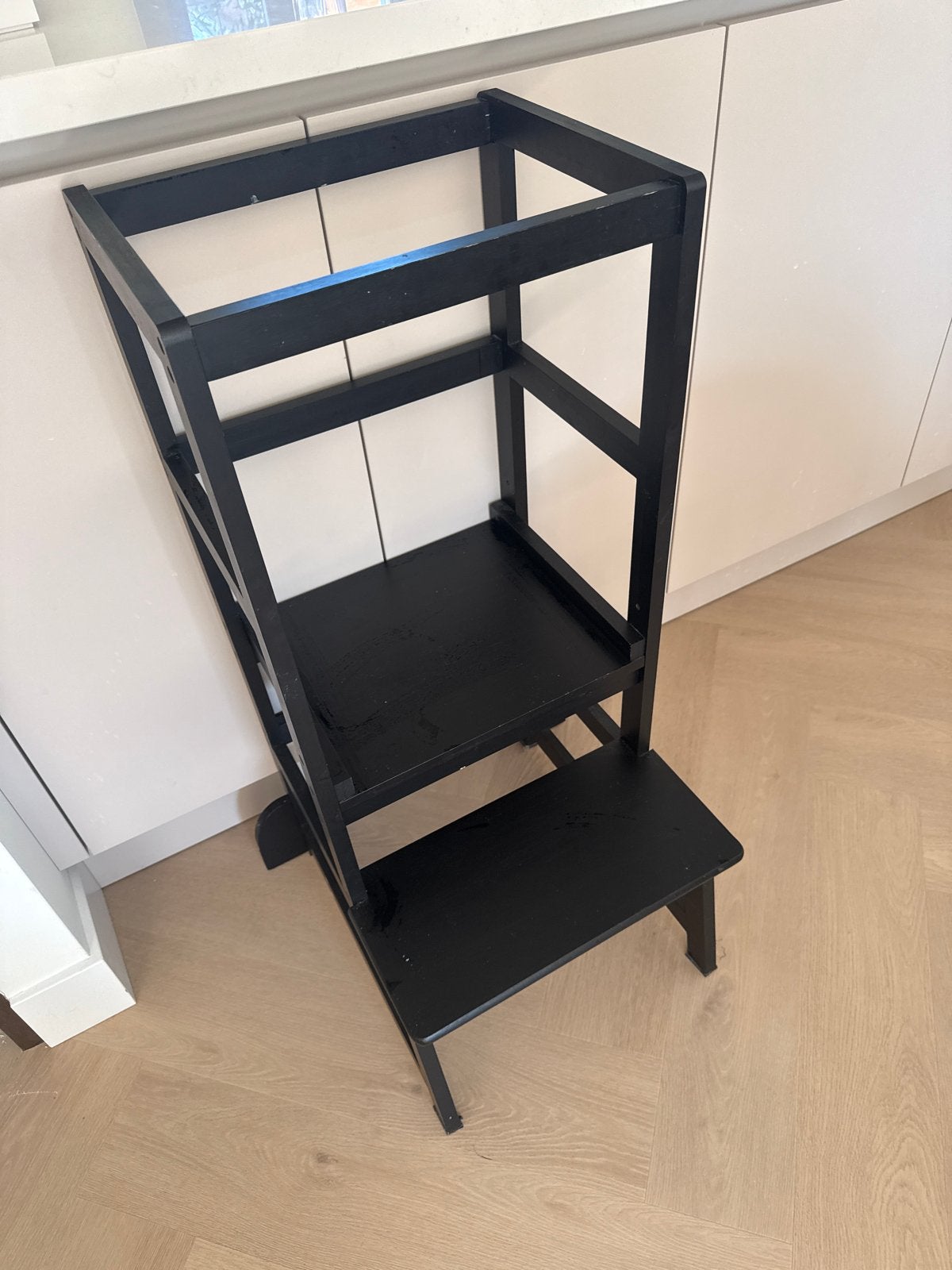 Zwarte Leertoren - Montessori Keukenhulp voor Kinderen, Ophalen, Gebruikt