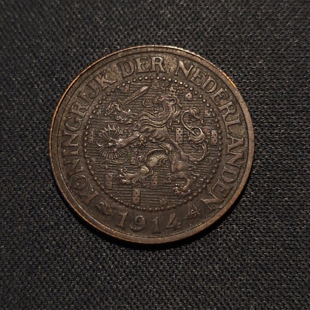 2 1/2 cent 1914, Verzenden, Koningin Wilhelmina, Losse munt
