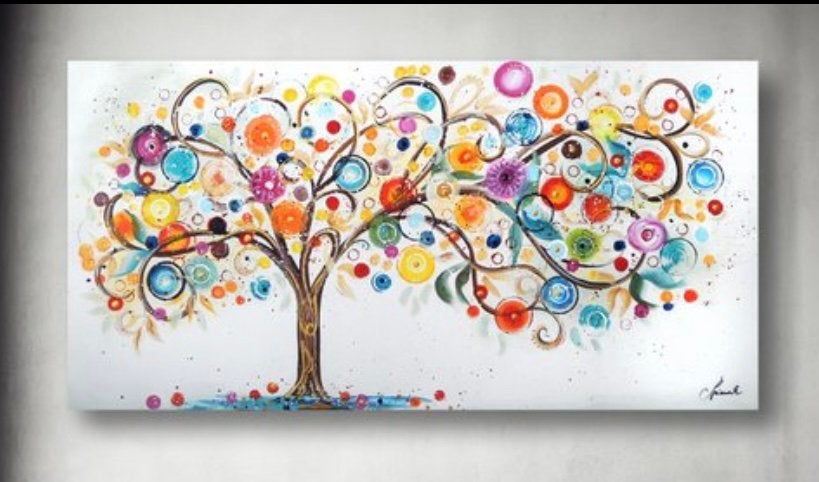Schilderij Kunstwerk Tree XXL Monika Spiewak, Ophalen of Verzenden