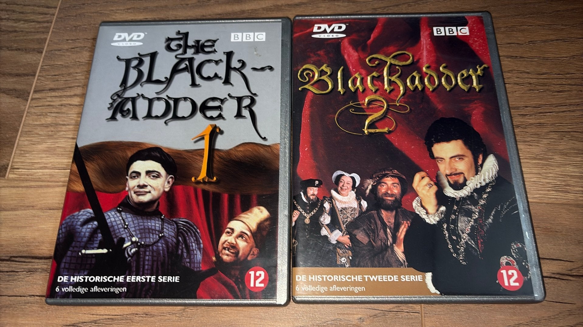 Blackadder seizoen 1 en 2 met Rowan Atkinson van de BBC., Cd's en Dvd's, Vanaf 12 jaar, Ophalen of Verzenden, Zo goed als nieuw