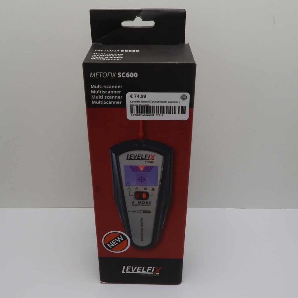 Levelfix Metofix SC600 Multi-Scanner | Nieuw in Doos, Doe-het-zelf en Verbouw, Levelfix, Nieuw, Support@levelfix.com, Levelfix, 10 Park Road, London
United Kingdom