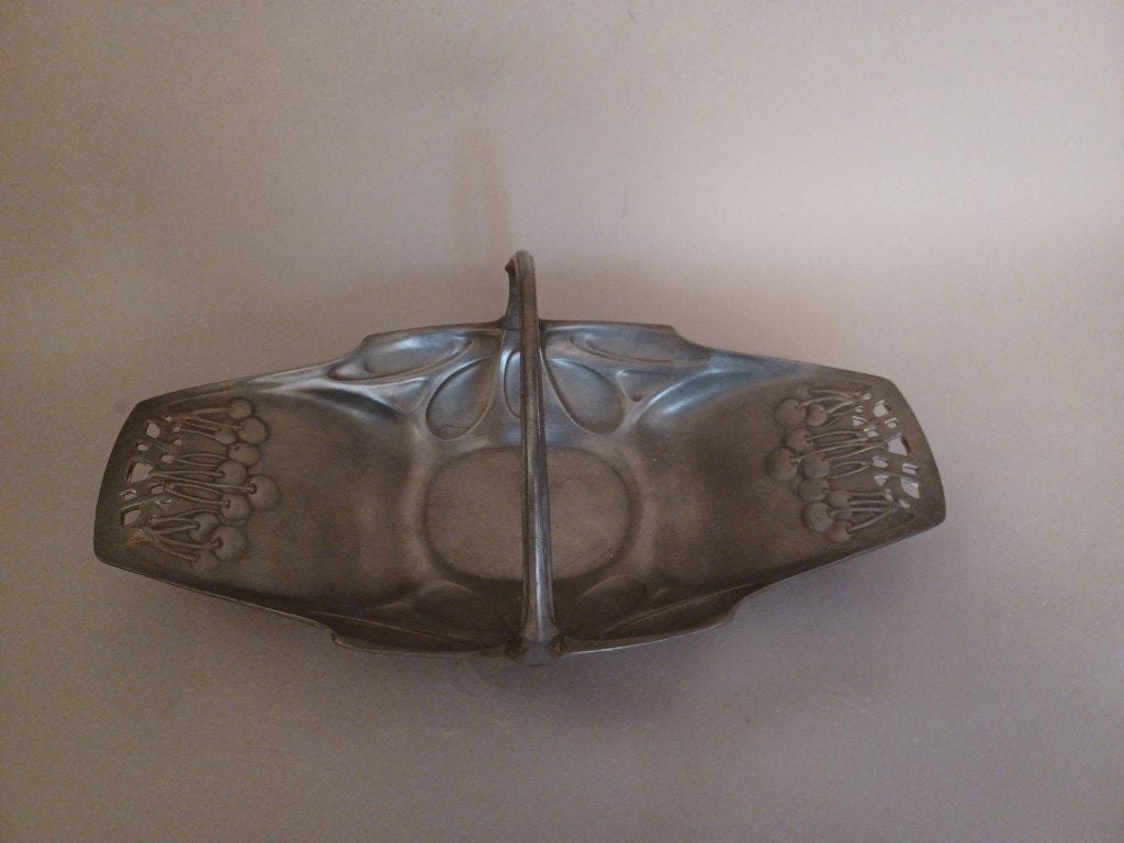 Urania tin schaal - Jugenstil - Art Nouveau, Ophalen of Verzenden