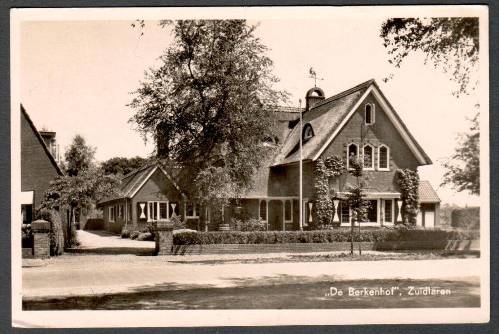 Oude Ansicht - Zuidlaren - De Berkenhof - Dr., Ophalen of Verzenden, 1940 tot 1960, Gelopen, Drenthe