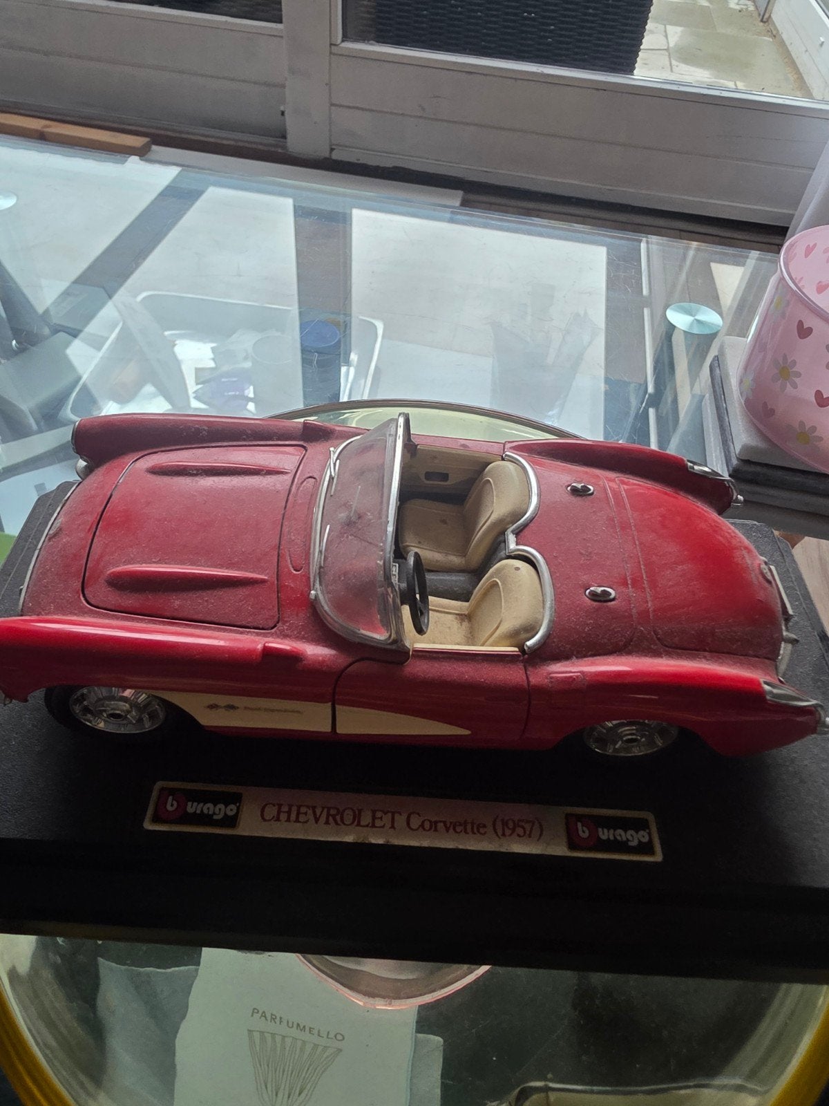 Bburago Chevrolet Corvette (1957) modelauto, Ophalen of Verzenden