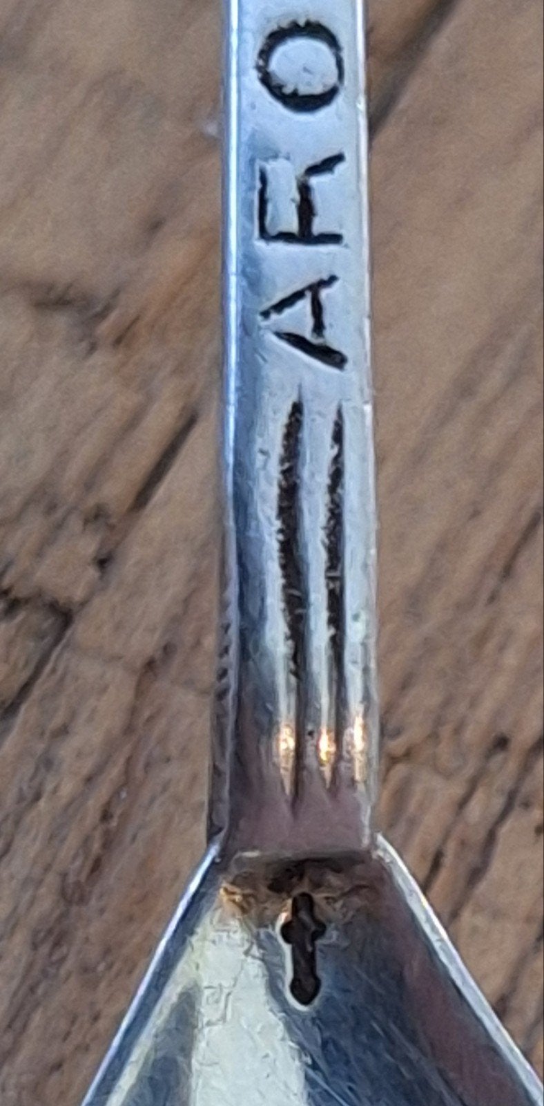 Foto 7 van 5 x zilver lepeltjes  + broodvork