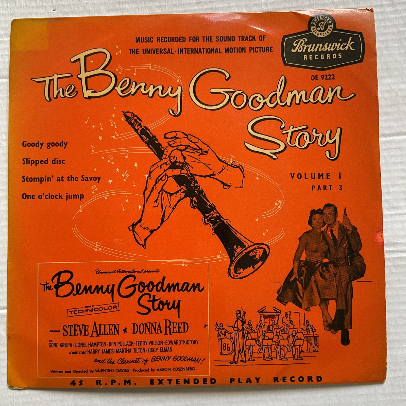 Benny Goodman - benny Goodman story  vol 1 part 3 ( e.p.), Cd's en Dvd's, Vinyl Singles, Ophalen of Verzenden, Gebruikt, Pop