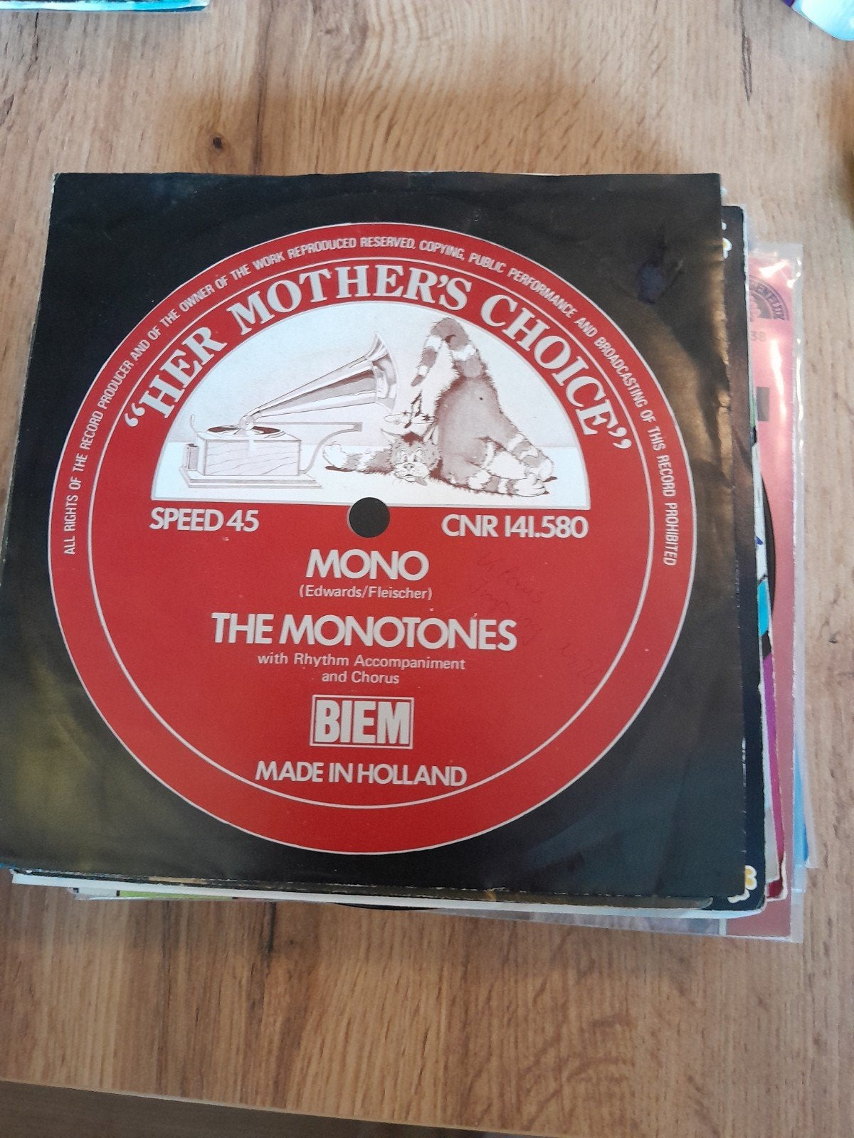Monotones 7 inch mono, Ophalen of Verzenden, Zo goed als nieuw, Pop