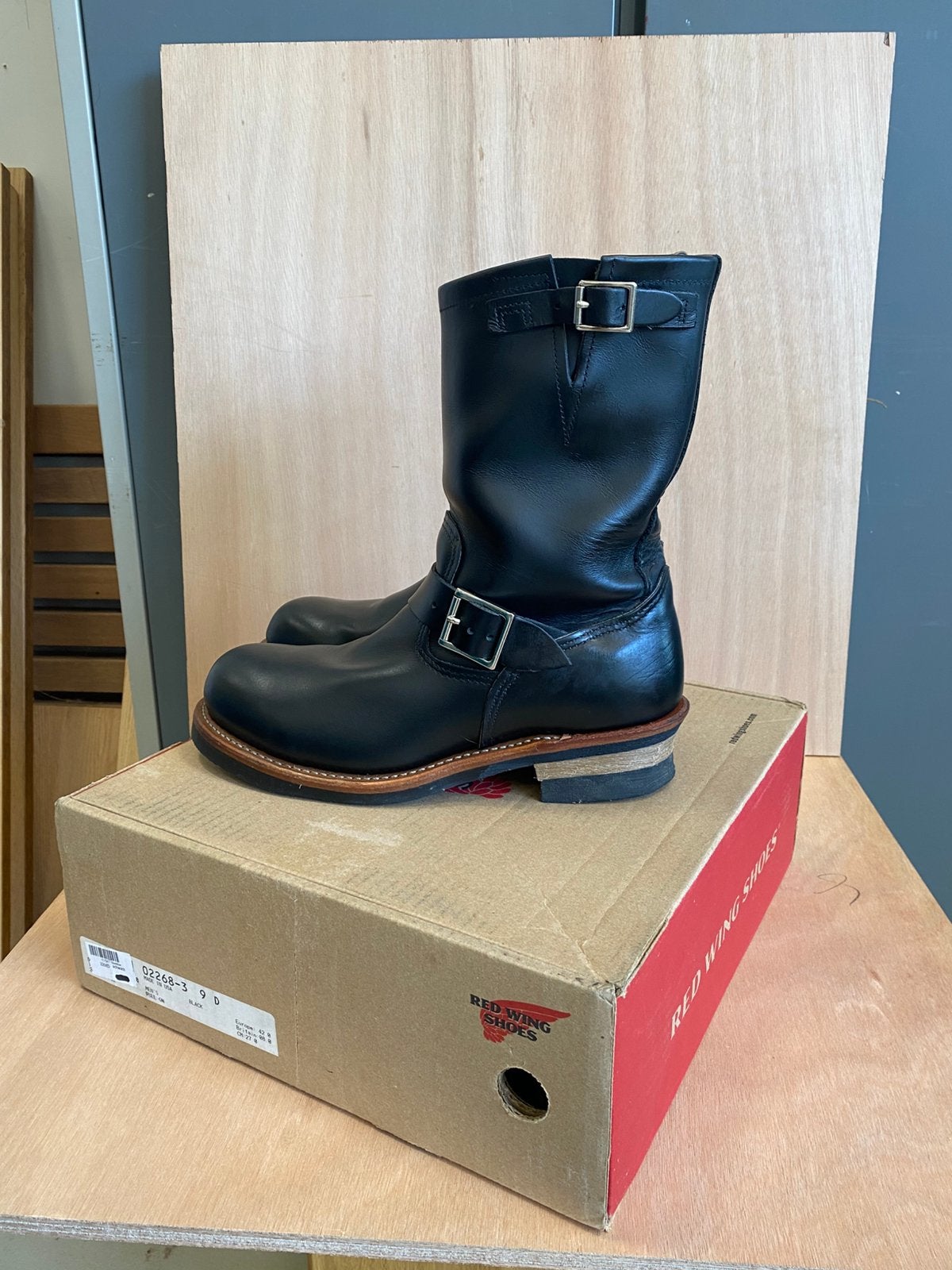 Red Wing 2268 steeltoe Engineer boots Black Chrome US9D/42, Zwart, Boots, Ophalen of Verzenden, Zo goed als nieuw