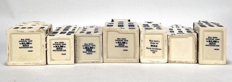 740. Keramieken huisjes KLM, Bols – 20e eeuw, Verzamelen, KLM Huisjes, Ophalen