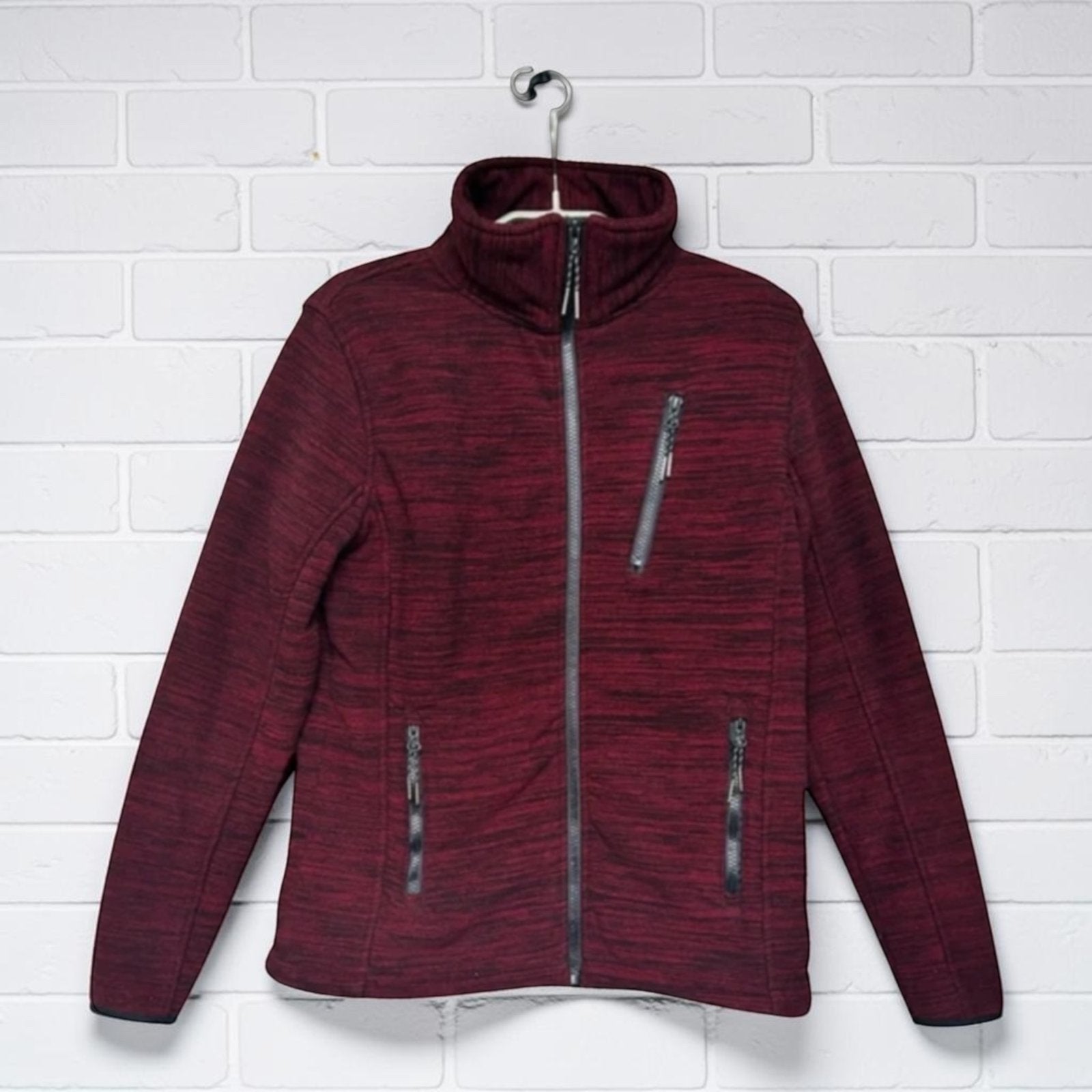 Kjelvik Vest Maat 36 Rood Zwart Leana Fleece Windproof, Verzenden, El, Maat 36 (S), Gedragen