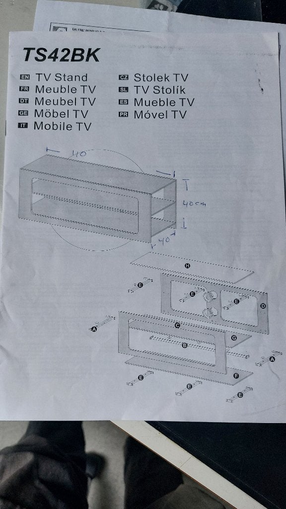tv meubel, Ophalen, Gebruikt, 100 tot 150 cm, Minder dan 100 cm