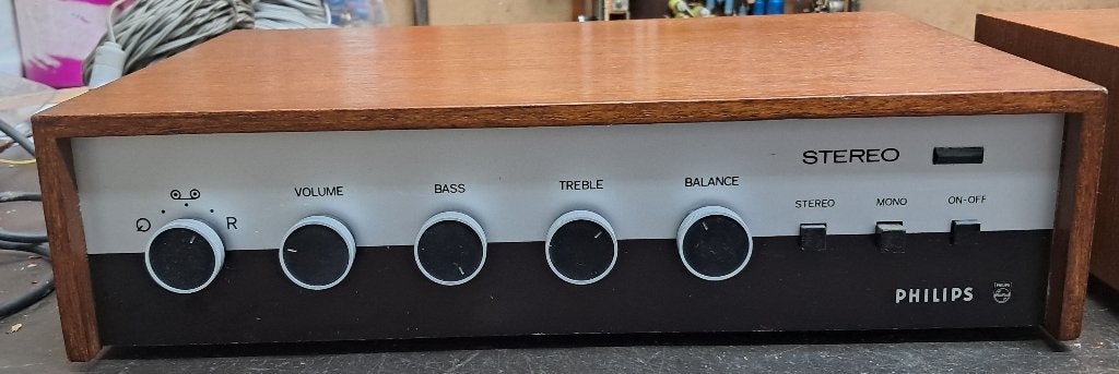 Vintage Philips tuner 22GH927 en versterker 22GH925, Overige merken, Refurbished, Ophalen of Verzenden, Minder dan 60 watt
